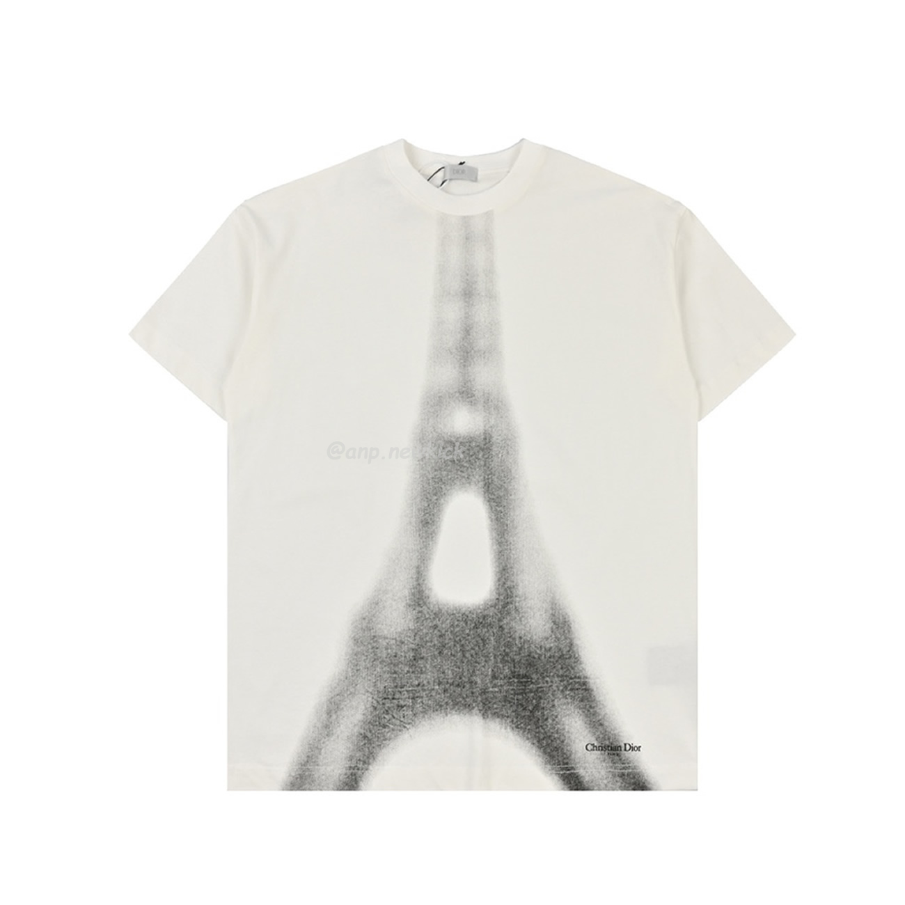 Dior Iron Tower Inkjet Short Sleeved T Shirt (4) - newkick.org